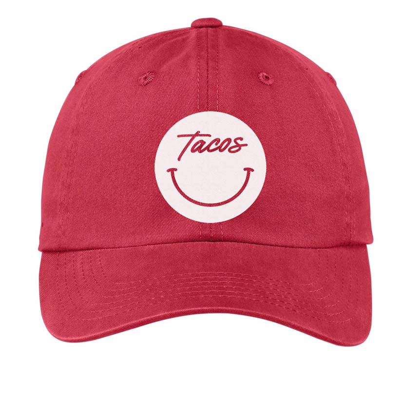 Frankie Jean Tacos Cursive Smile Baseball Cap - Image 3