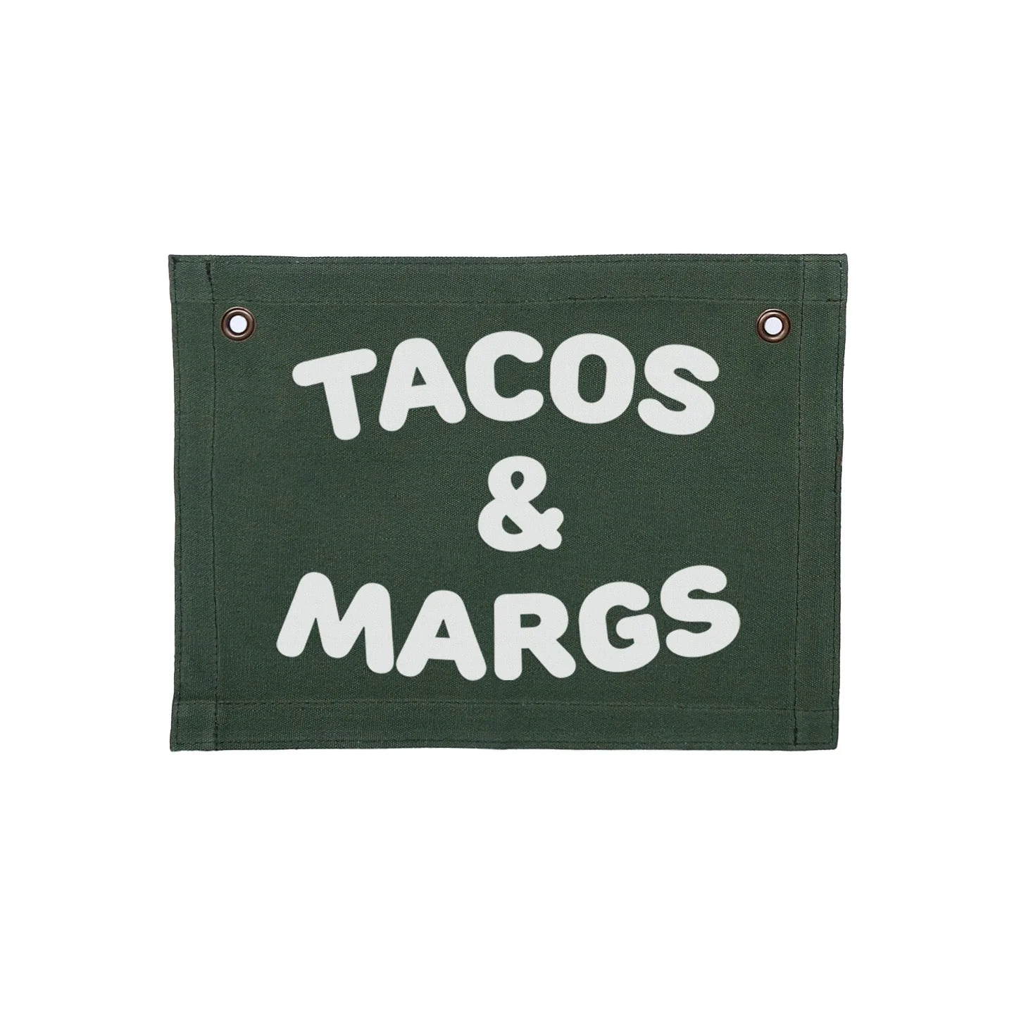 Frankie Jean Tacos & Margs Small Canvas Flag - Image 5