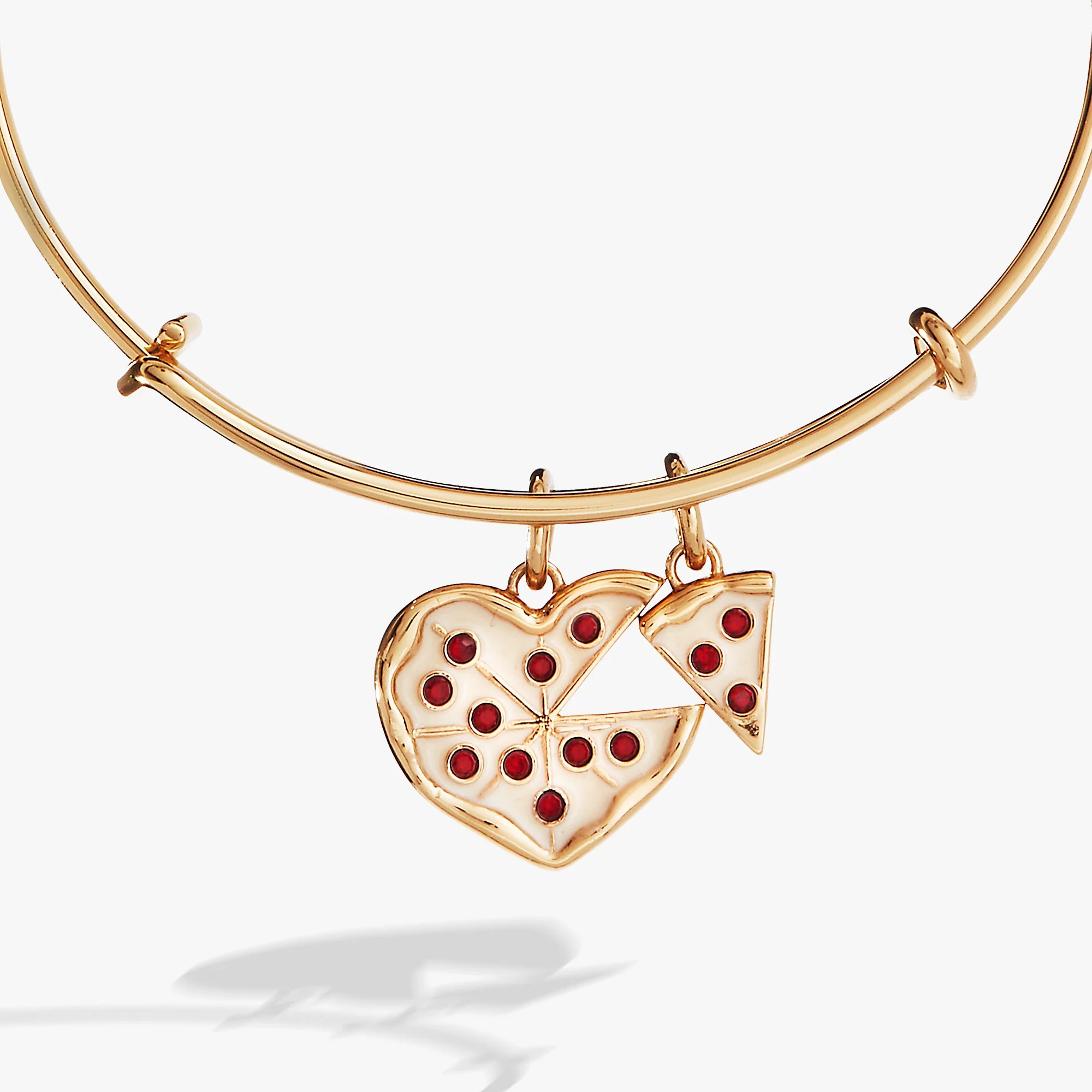 'Take A Pizza My Heart' Multi Charm Bangle - Image 3