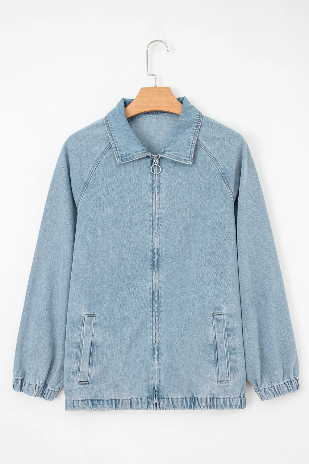 Threaded Pear Abigail Collared Zip Up Jacket