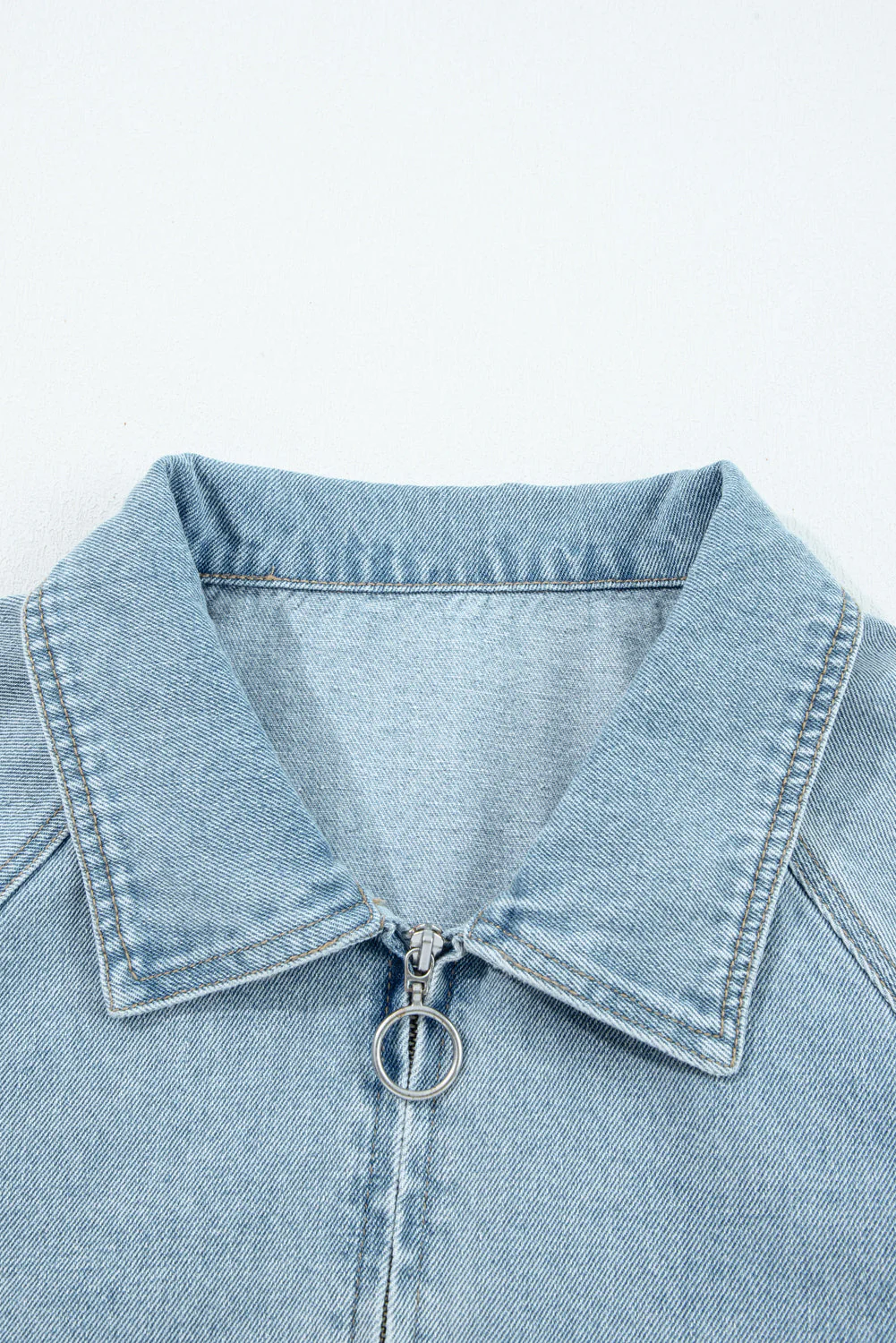 Threaded Pear Abigail Collared Zip Up Jacket - Image 3