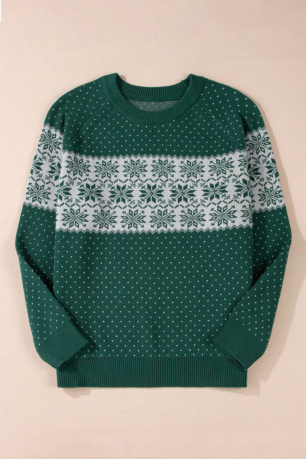 Threaded Pear Abigail Pattern Drop Shoulder Sweater - Image 8