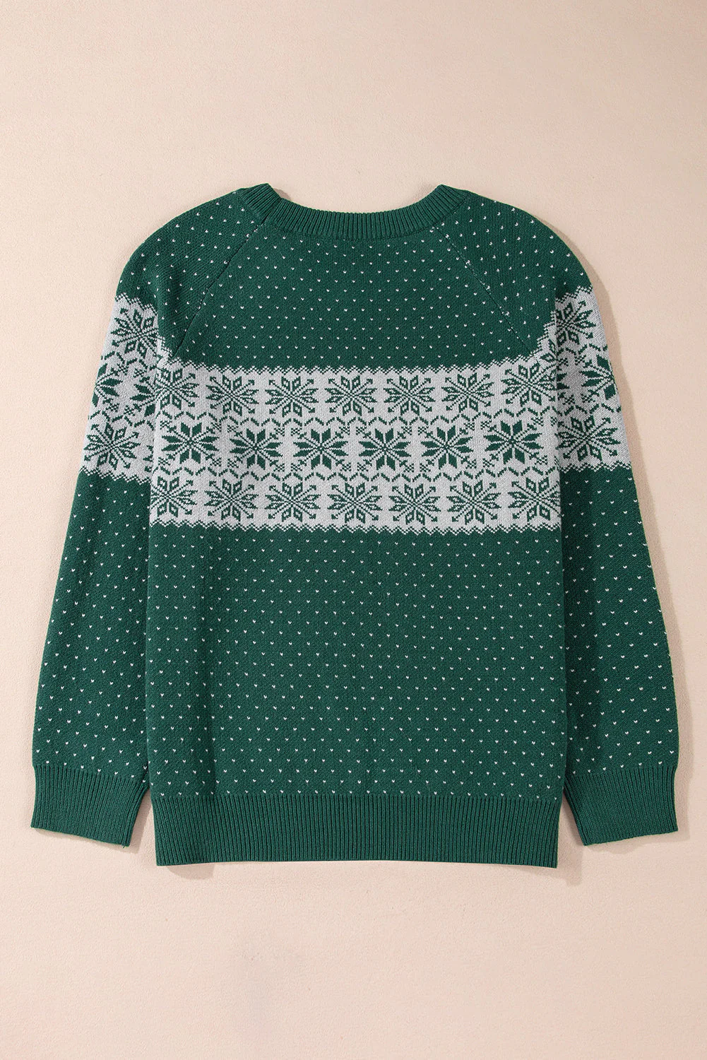 Threaded Pear Abigail Pattern Drop Shoulder Sweater - Image 9