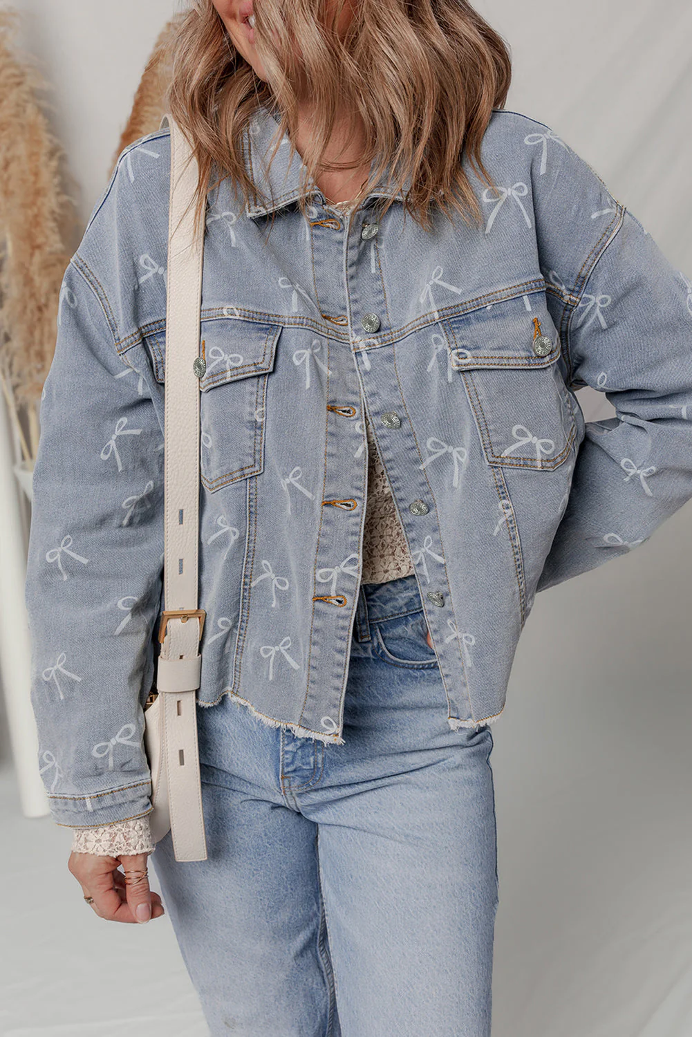 Threaded Pear Amelia Wash Raw Hem Jacket - Image 4