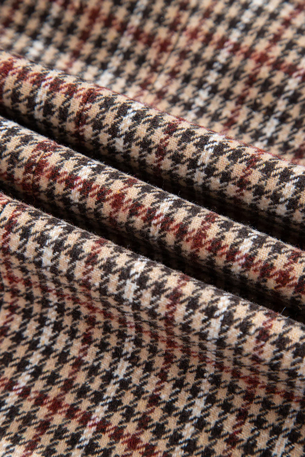 Threaded Pear Aria Houndstooth Lapel Collar Blazer - Image 6
