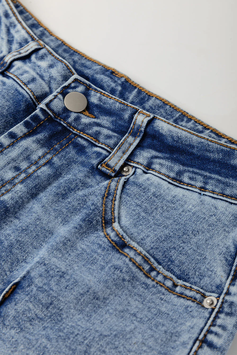 Threaded Pear Aria Straight High Waist Jeans - Image 6