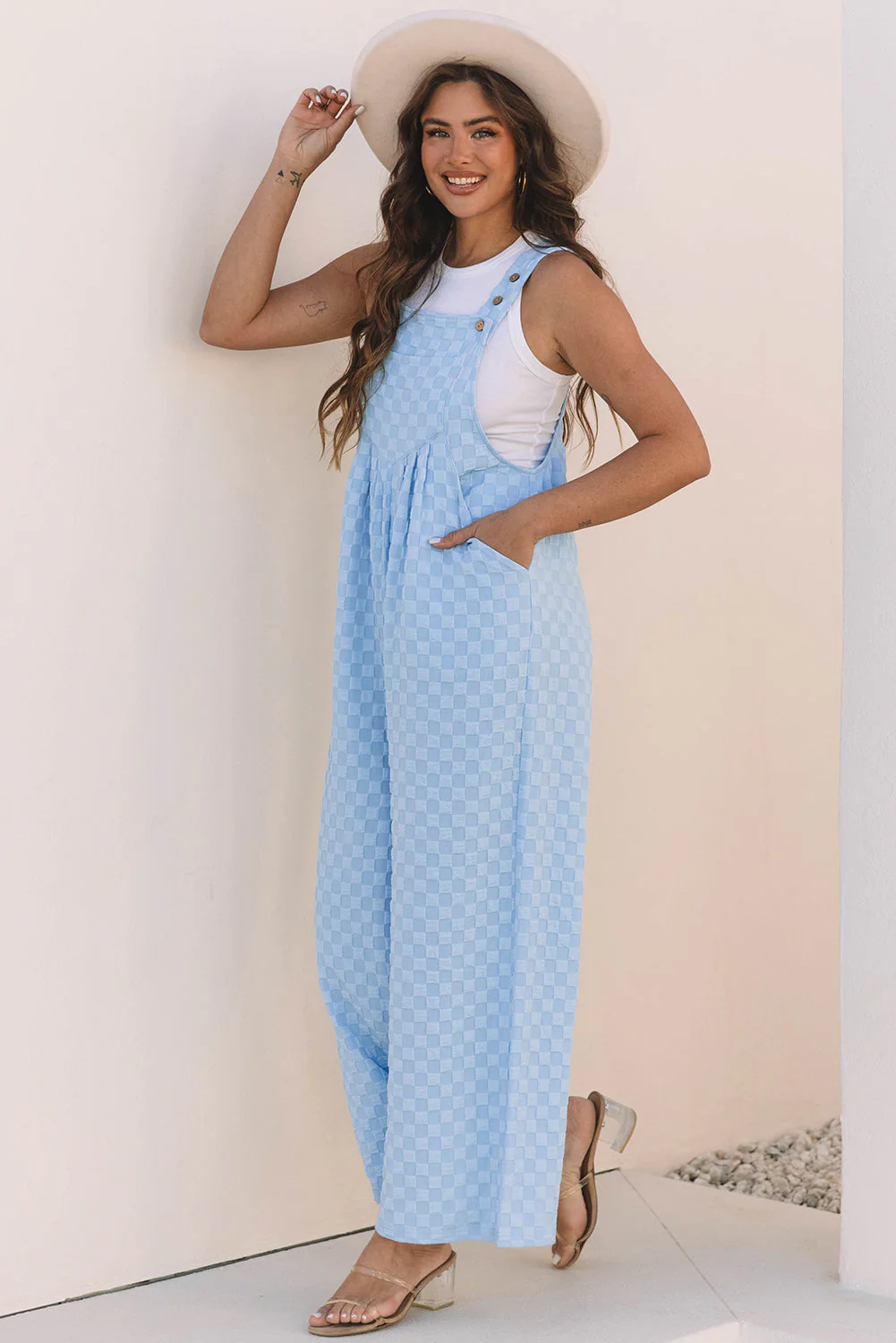 Threaded Pear Ava Waist Wide Leg Overall - Image 3
