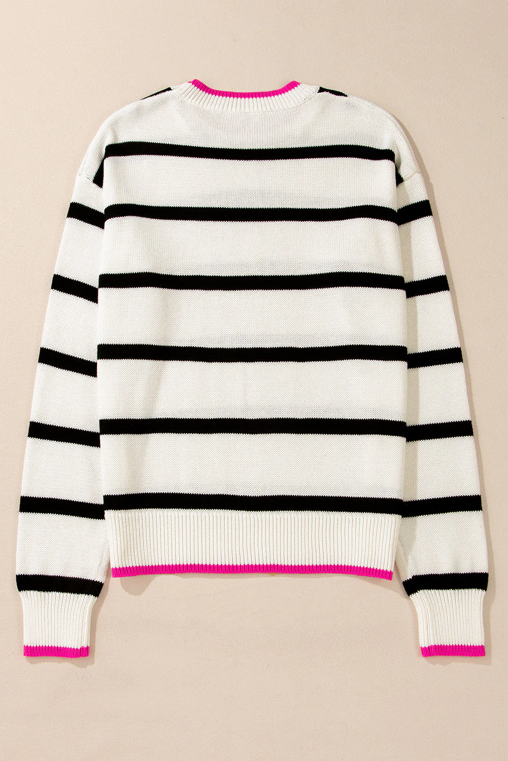 Threaded Pear Avery Contrast Drop Shoulder Sweater - Image 2