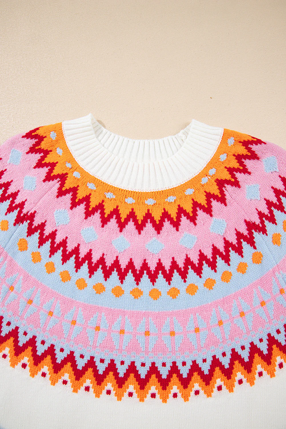 Threaded Pear Avery Print Drop Shoulder Sweater - Image 11