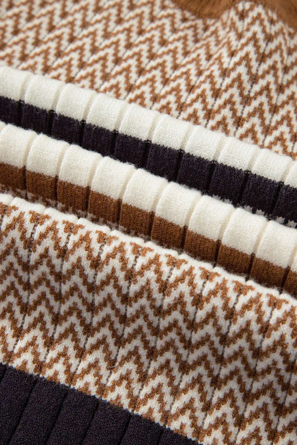 Threaded Pear Avery Ribbed Trim Slim Sweater - Image 7