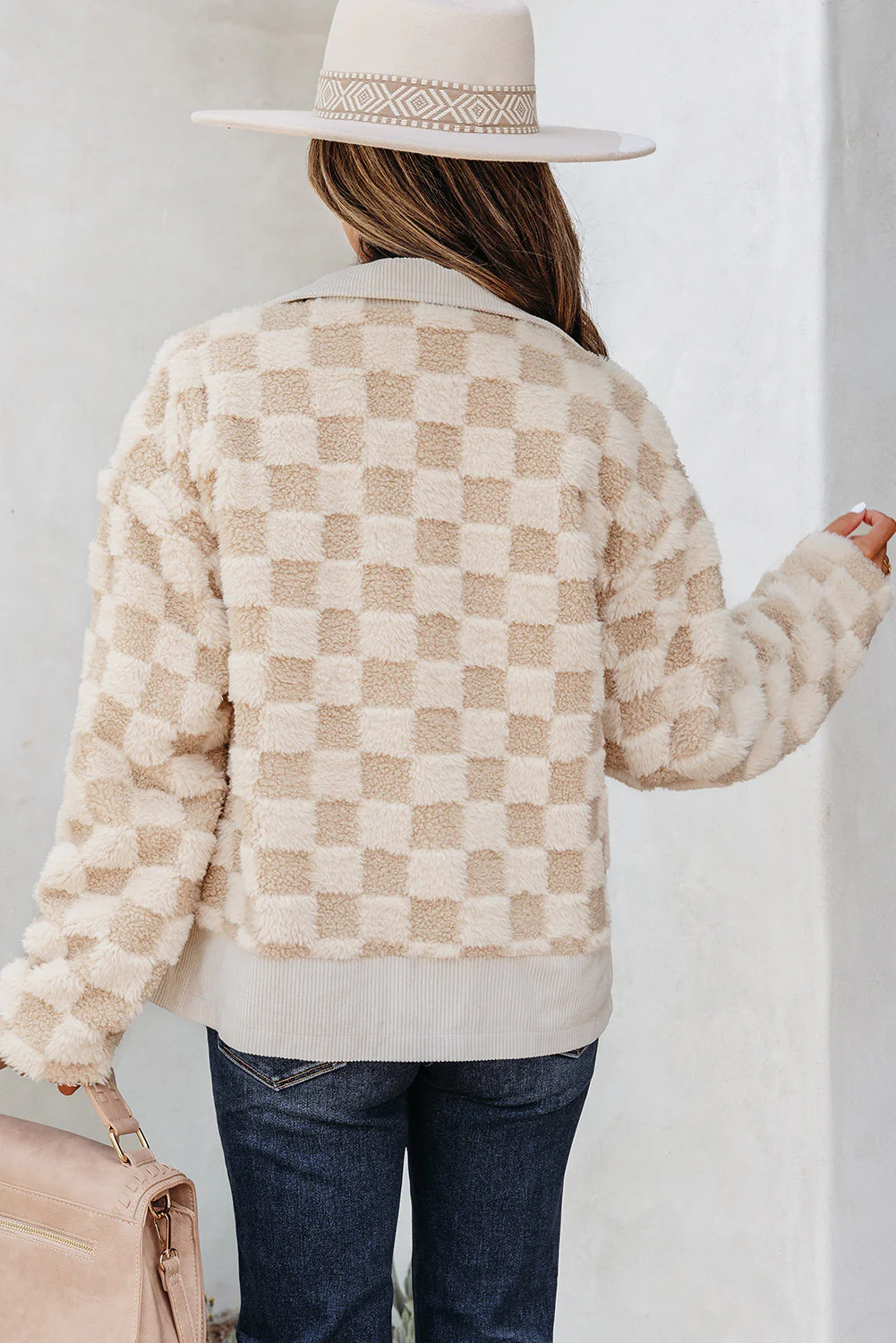 Threaded Pear Emily Zip Up Collared Jacket - Image 2