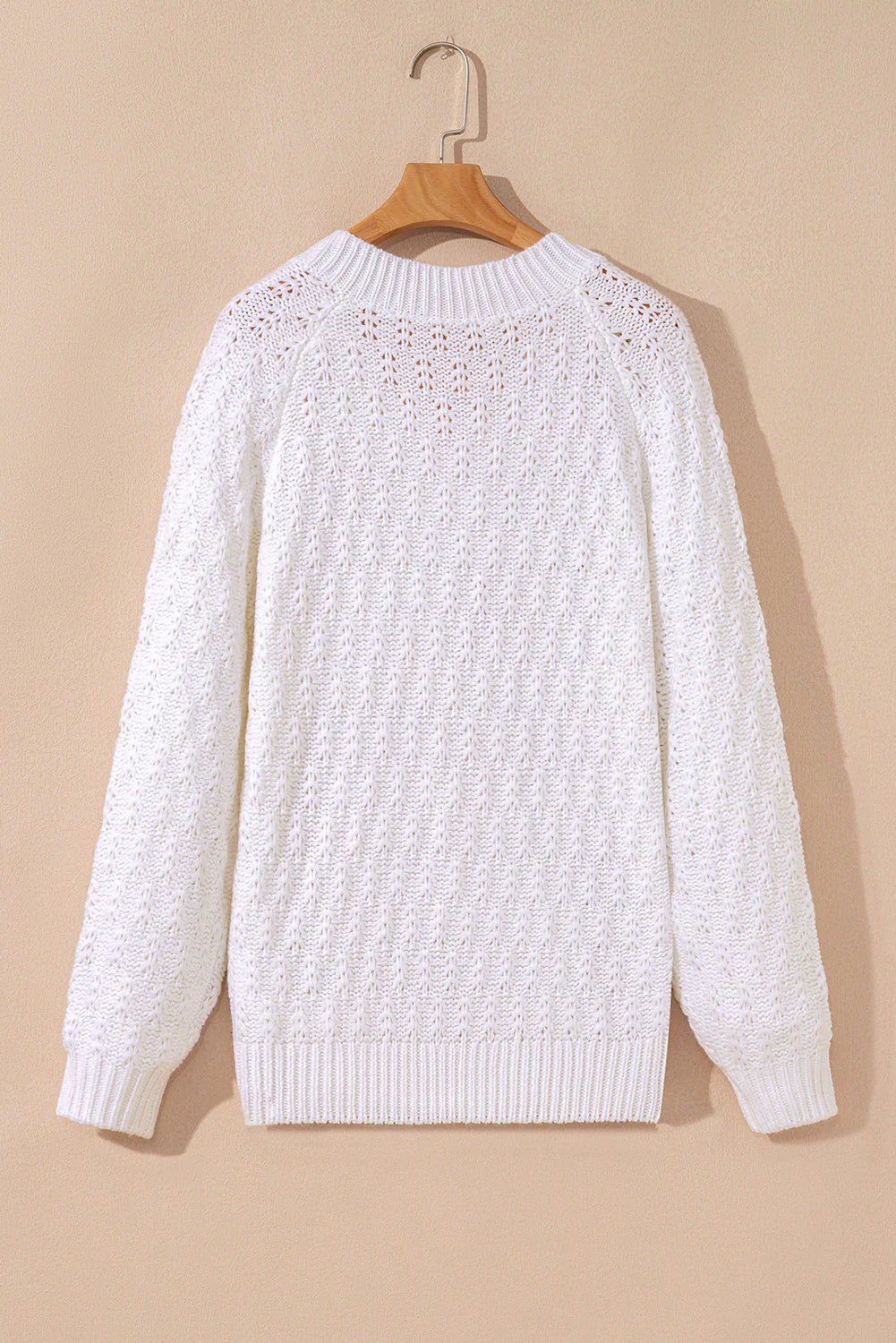 Threaded Pear Emma Ribbed Edge Loose Sweater - Image 2