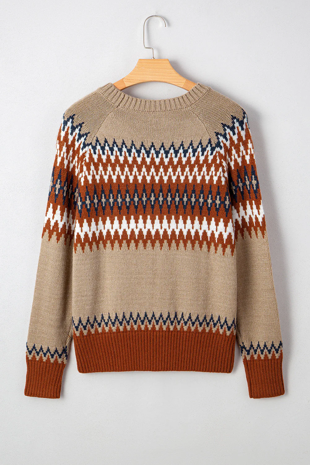 Threaded Pear Eva Aztec Crew Neck Sweater - Image 8