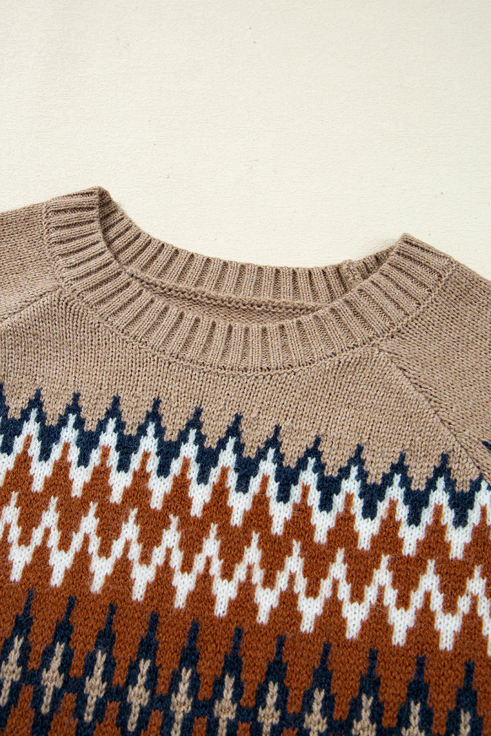 Threaded Pear Eva Aztec Crew Neck Sweater - Image 9