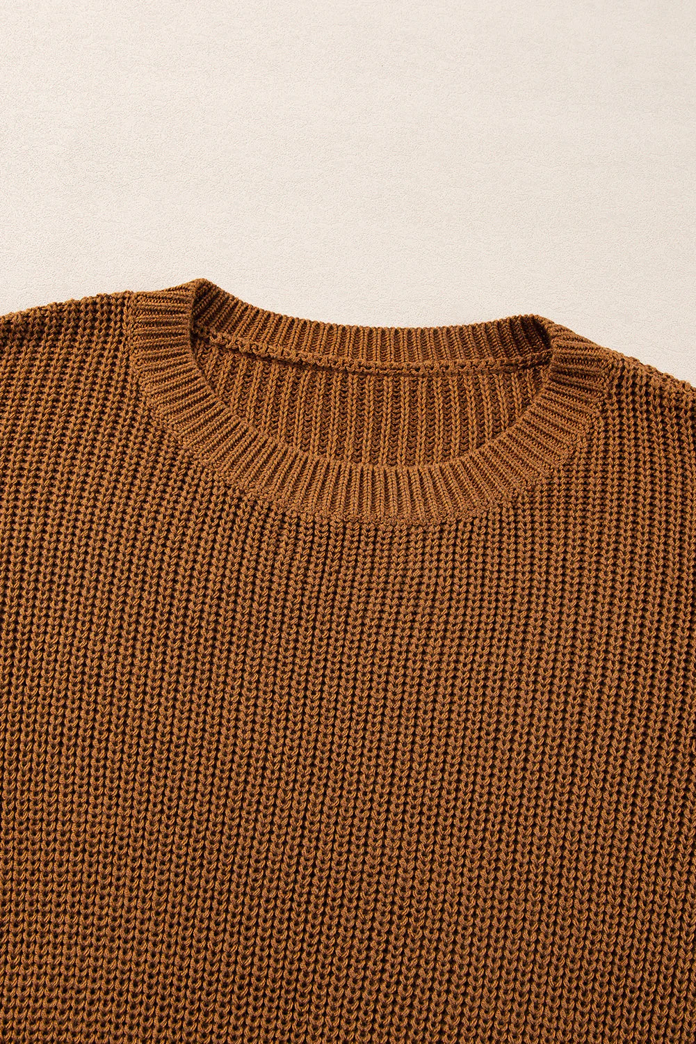 Threaded Pear Evelyn Beaded Drop Shoulder Sweater - Image 9