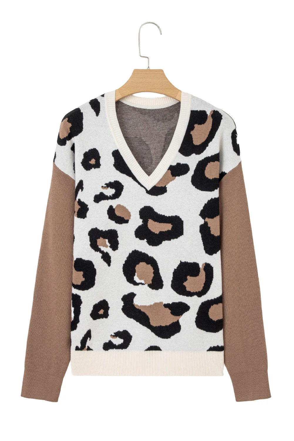 Threaded Pear Jocelyn Block Patchwork Sleeve Sweater - Image 16