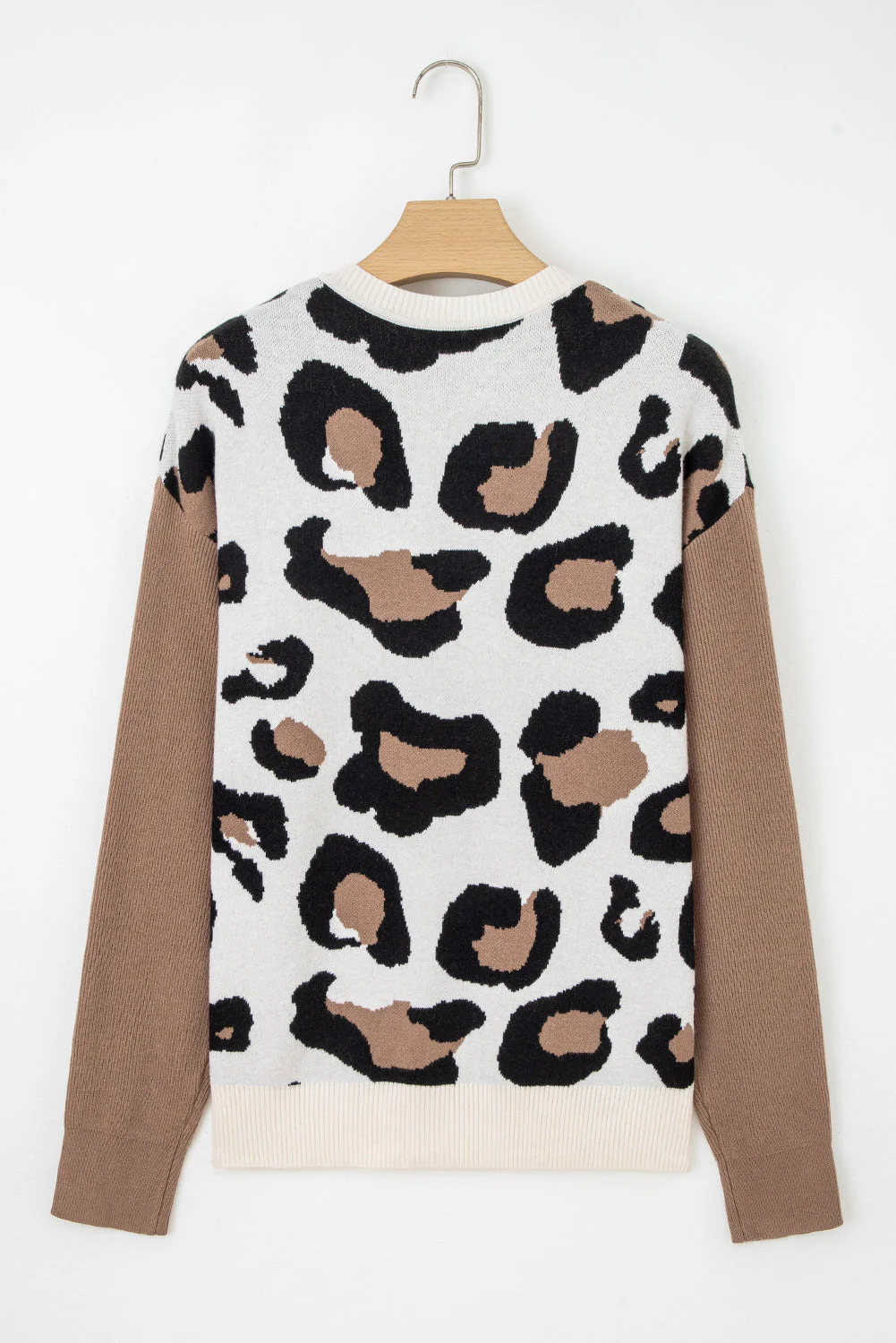 Threaded Pear Jocelyn Block Patchwork Sleeve Sweater - Image 9
