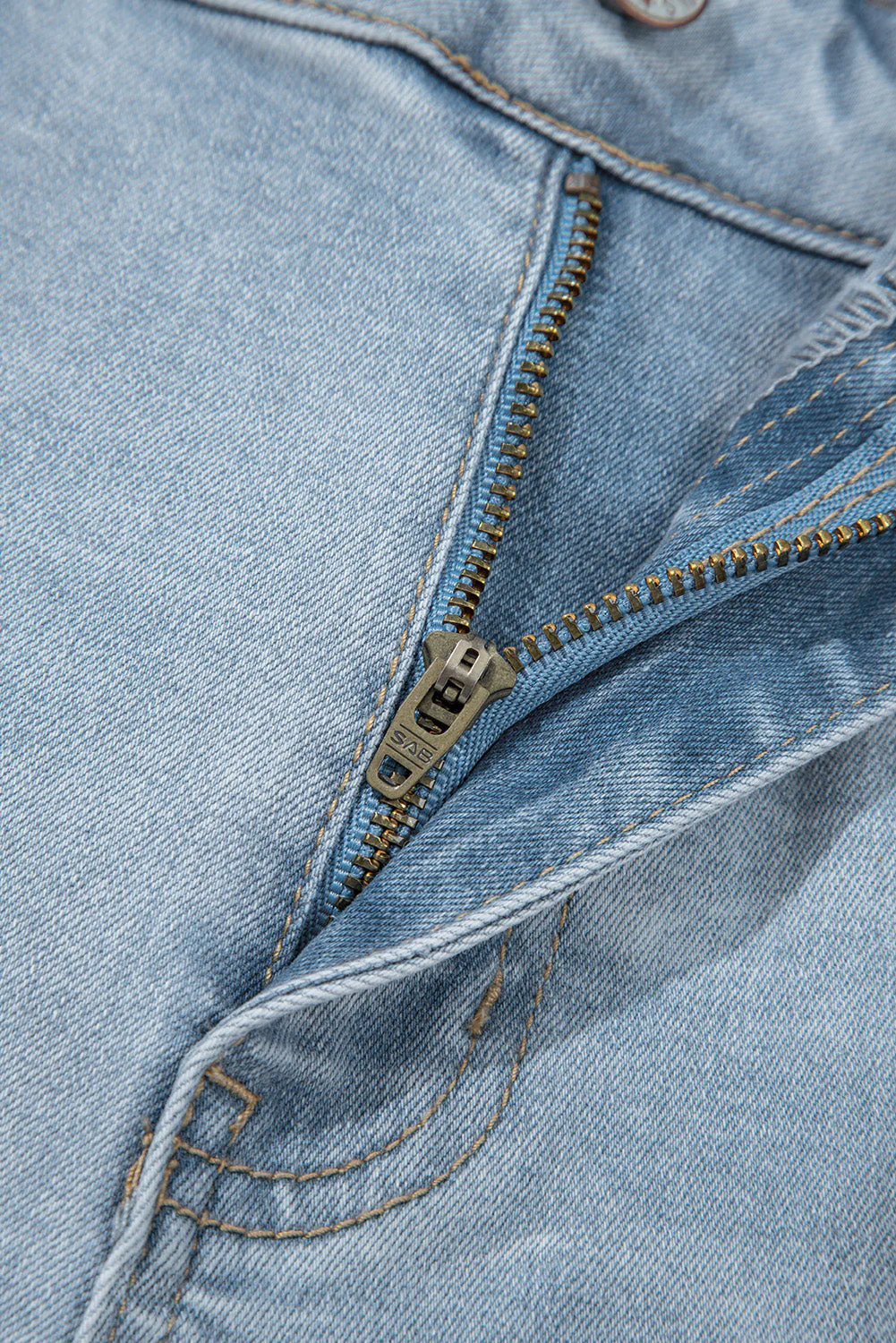 Threaded Pear Kimberly Length Distressed Skinny Jeans - Image 4