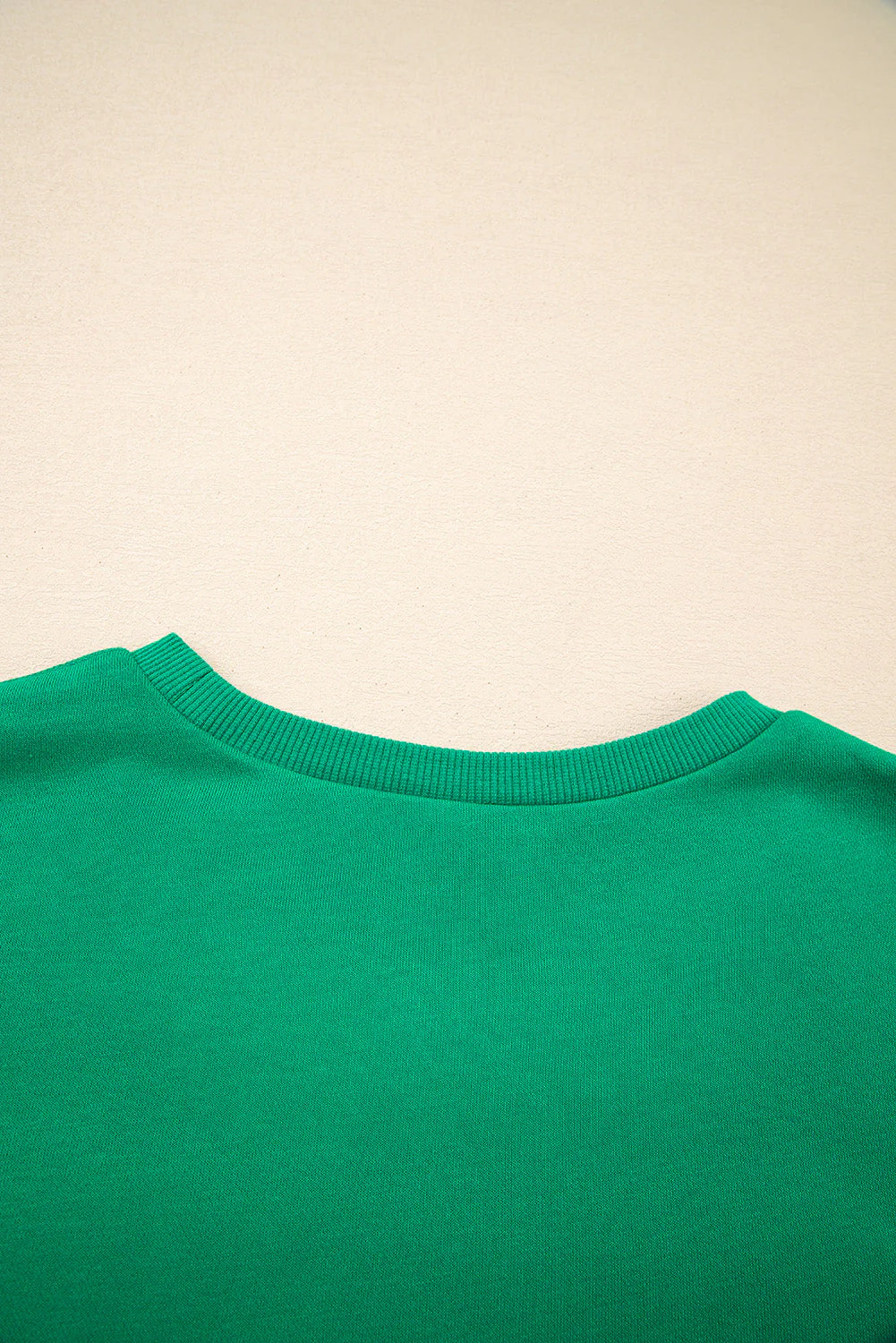 Threaded Pear Luz Embroidered Christmas Holiday Sweatshirt - Image 6