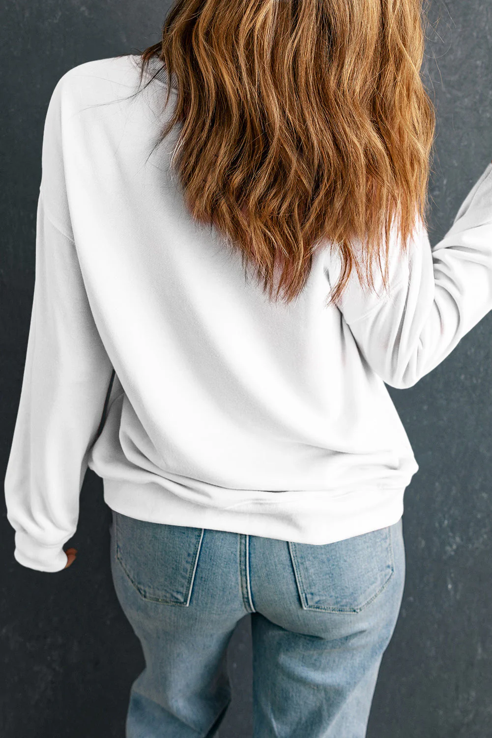 Threaded Pear Madison Transfer Printing Crewneck Pullover - Image 2