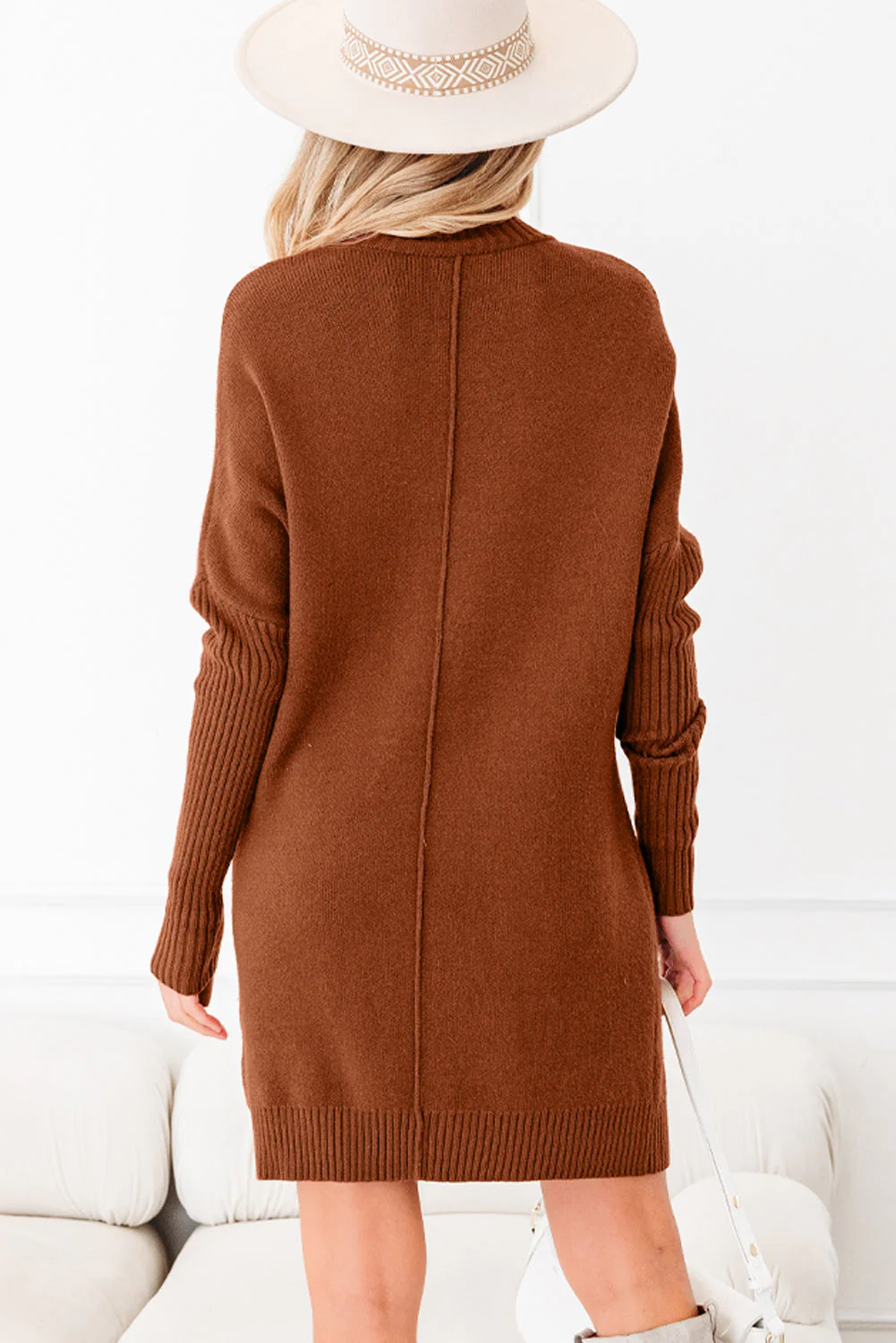 Threaded Pear Mia Center Seam Shift Sweater - Image 2