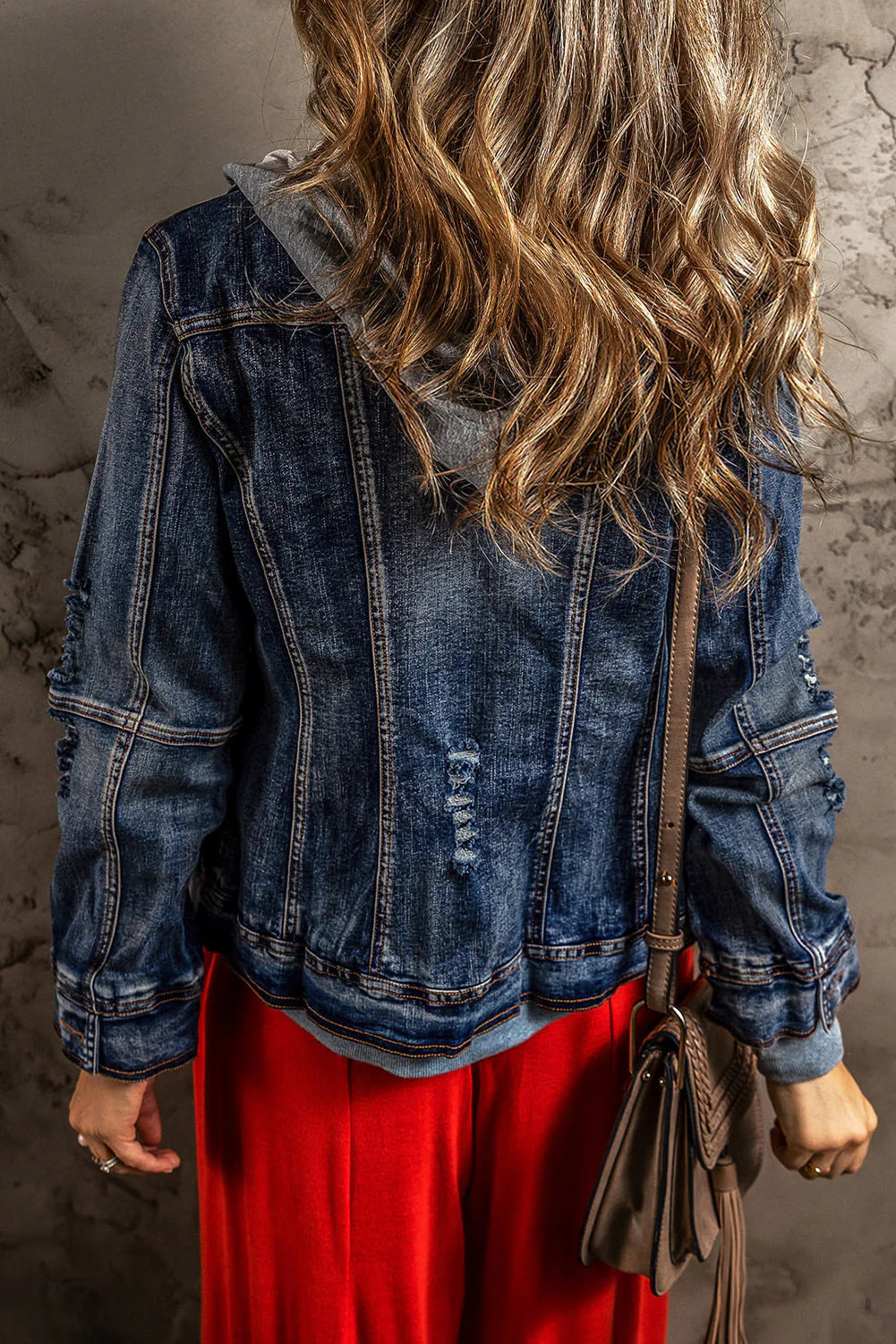 Threaded Pear Mia Hooded Zip Up Jacket - Image 2