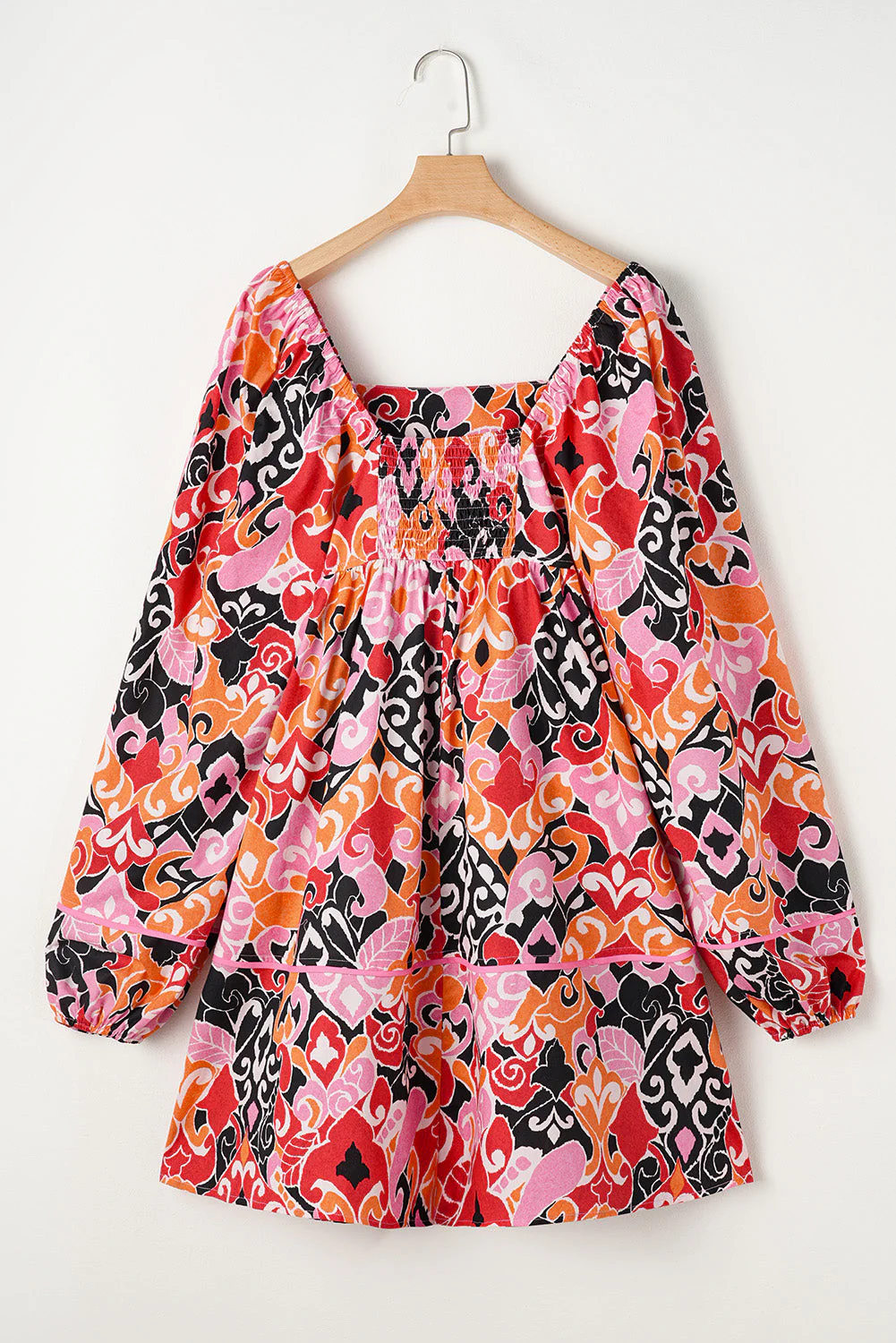 Threaded Pear Nicole Puff Sleeve Mini Dress - Image 6