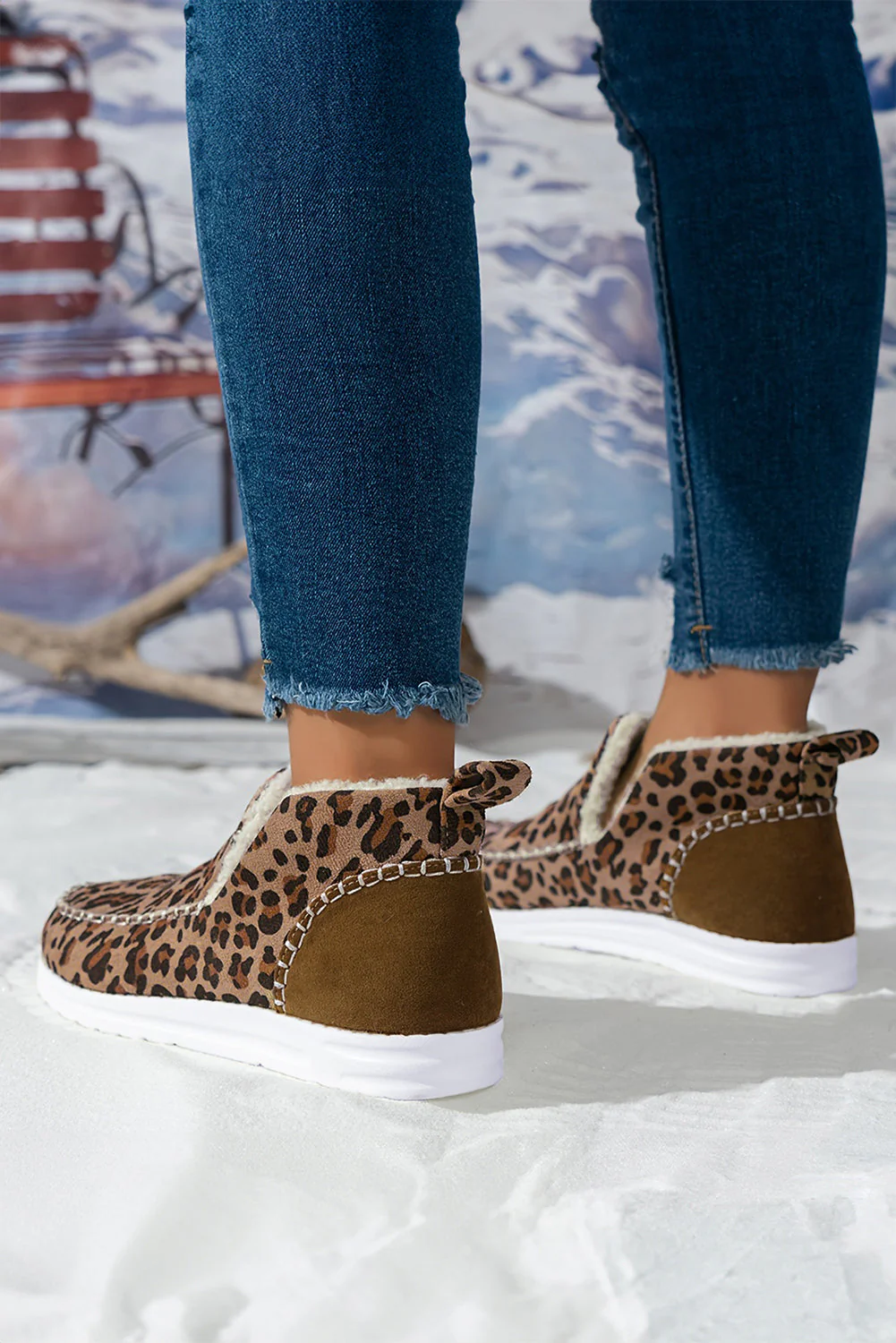 Threaded Pear Sofia Flat Winter Fur Boots - Image 3