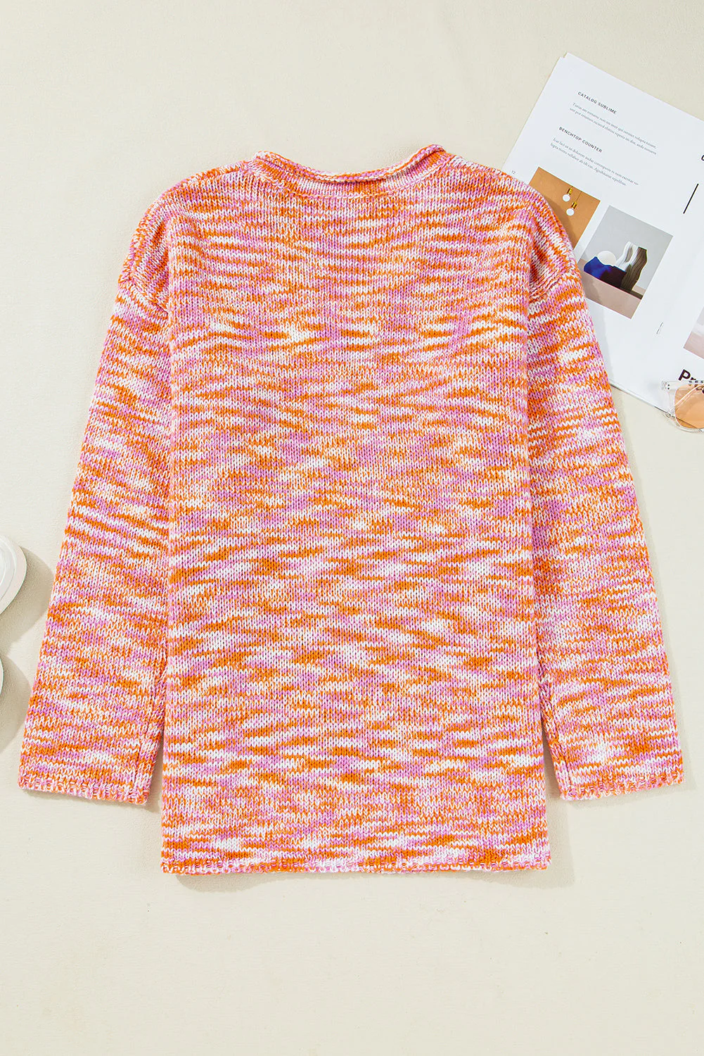 Threaded Pear Sofia Shoulder Tunic Oversized Sweater - Image 2