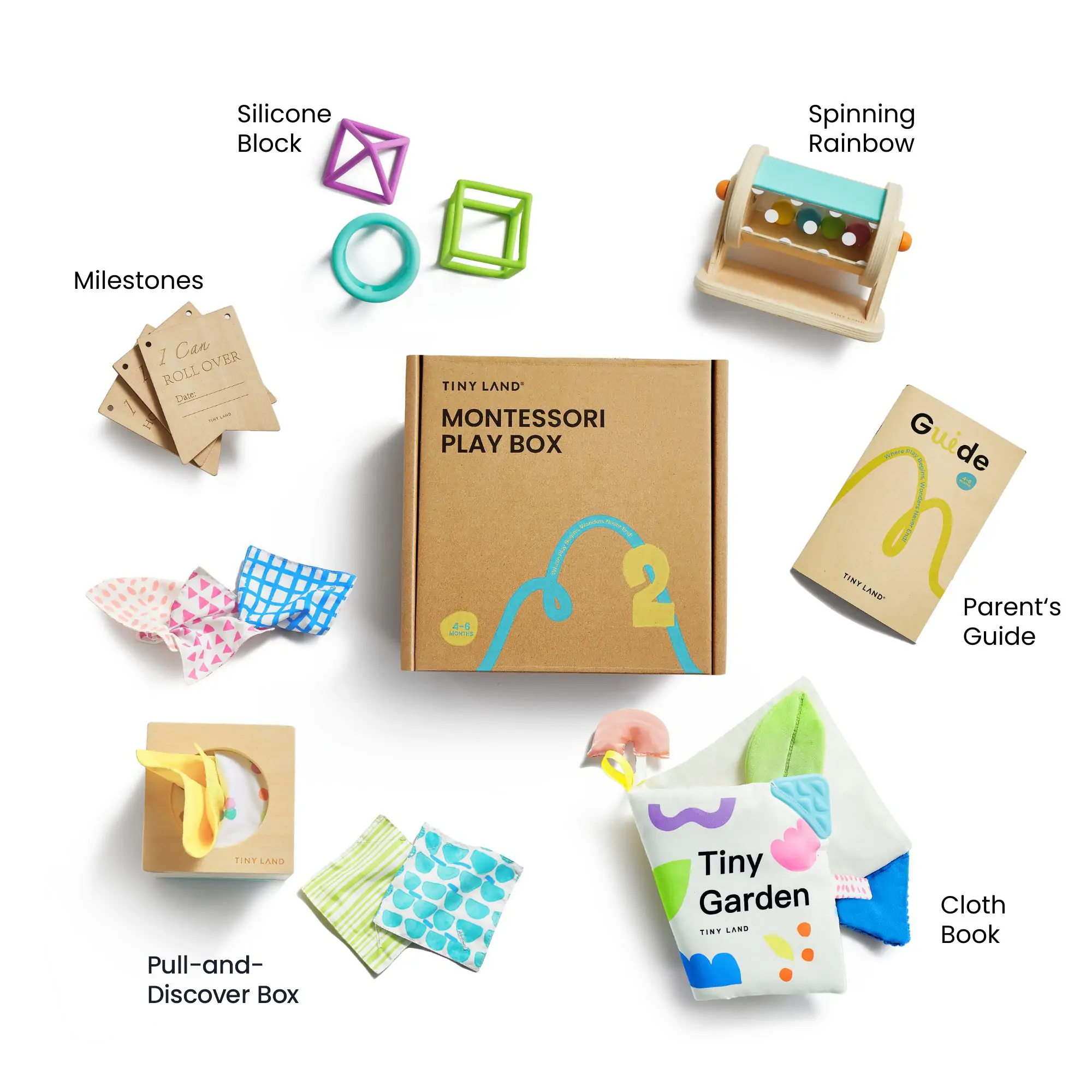 Tiny Land® Montessori Sensory Beginnings Baby Set(0–6 months) - Image 7
