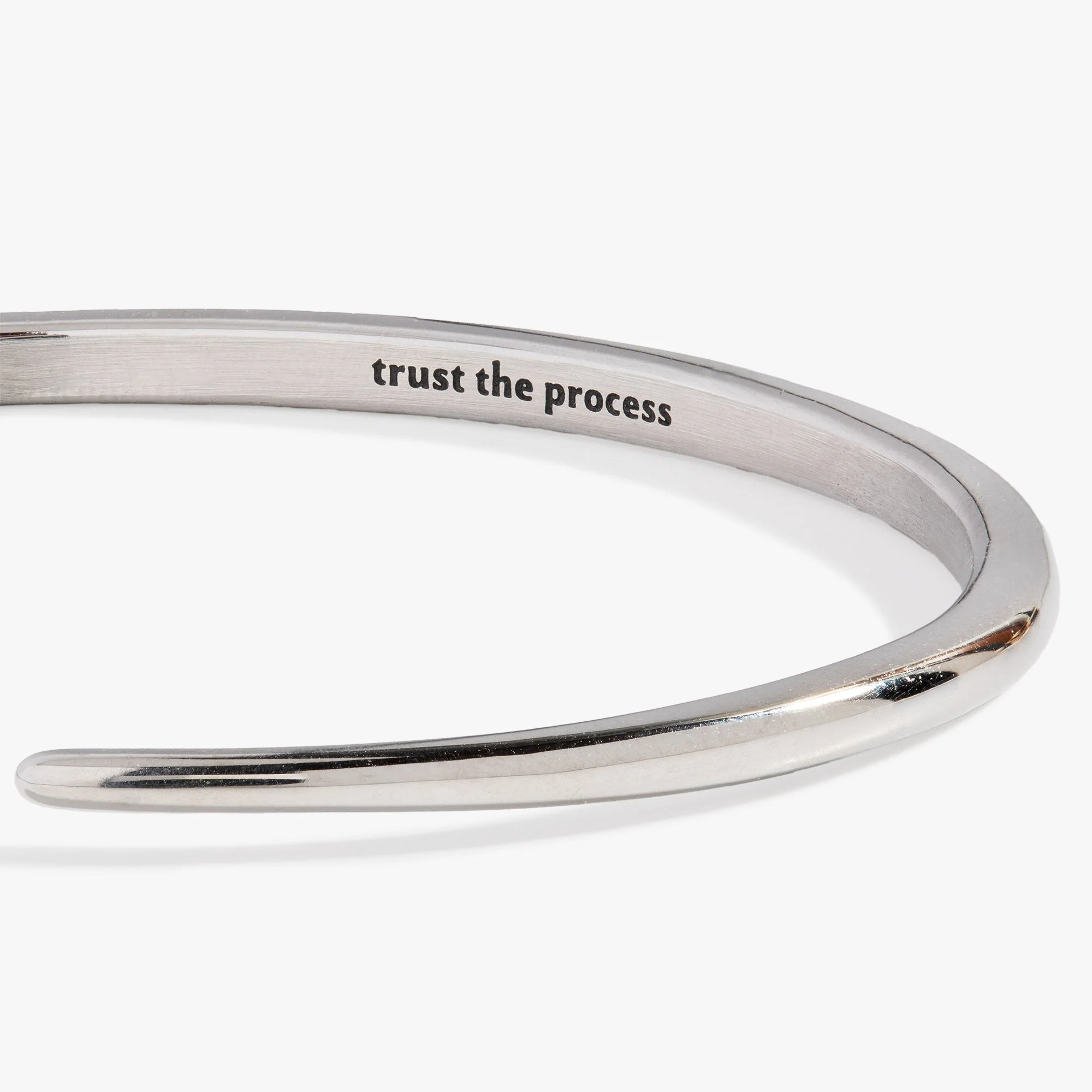 “Trust the Process” Open Tusk Cuff Bracelet - Image 2