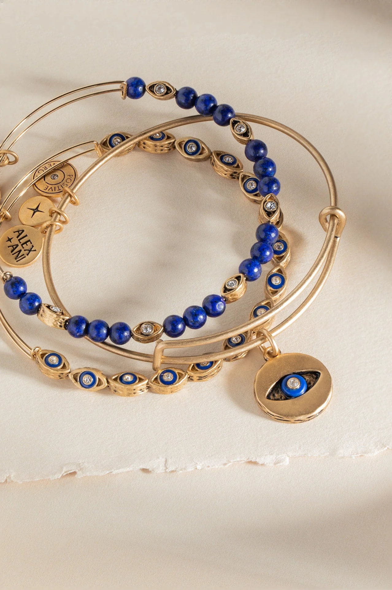 Untamed Evil Eye Lapis Bangle - Image 2