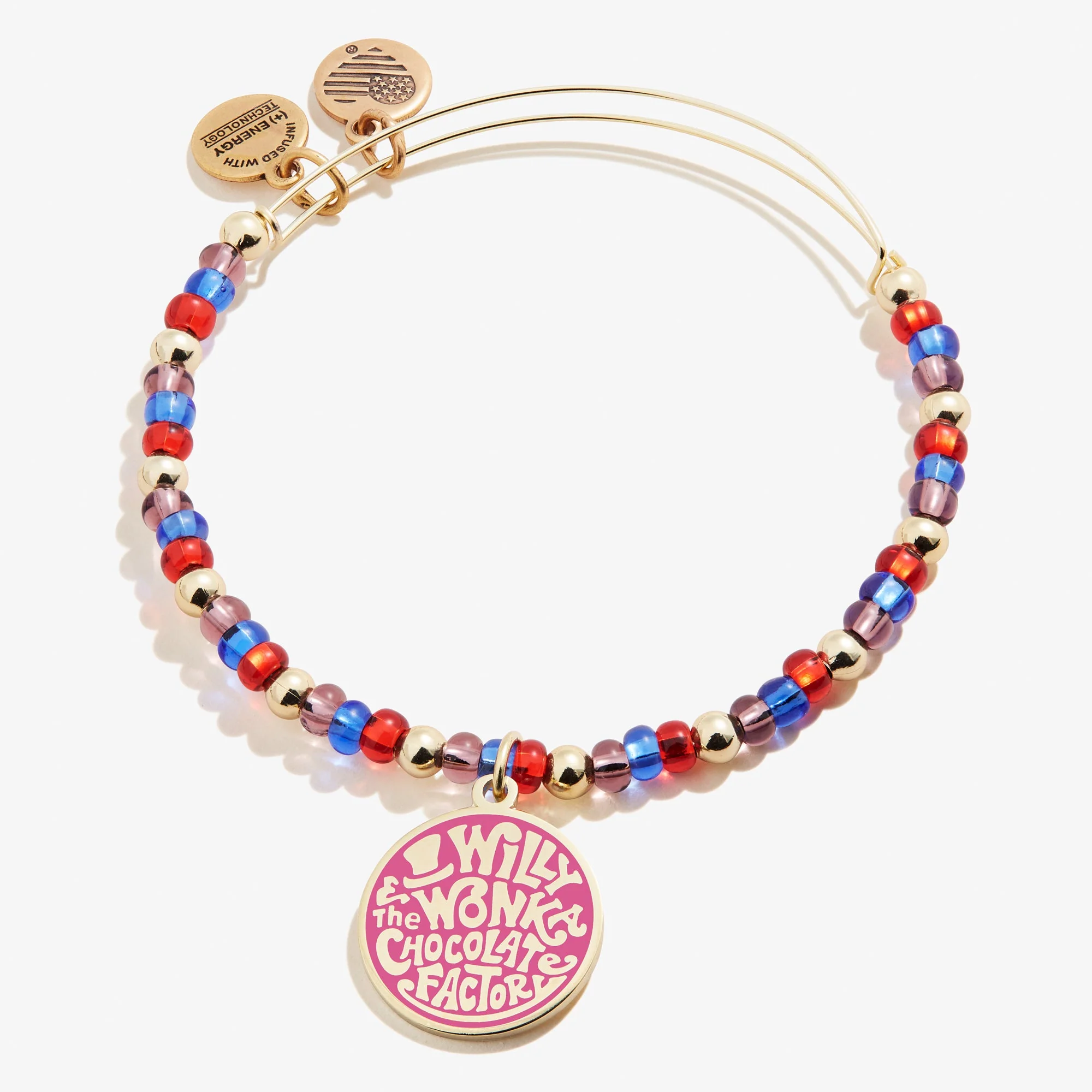 Willy Wonka Chocolate Factory' Beaded Charm Bangle - Image 3