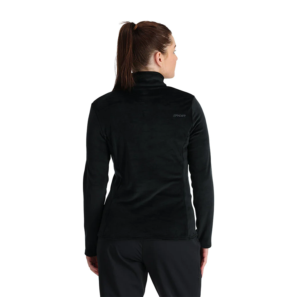 Spyder Women's Shimmer Bug Half Zip T-Neck - Black - Image 6