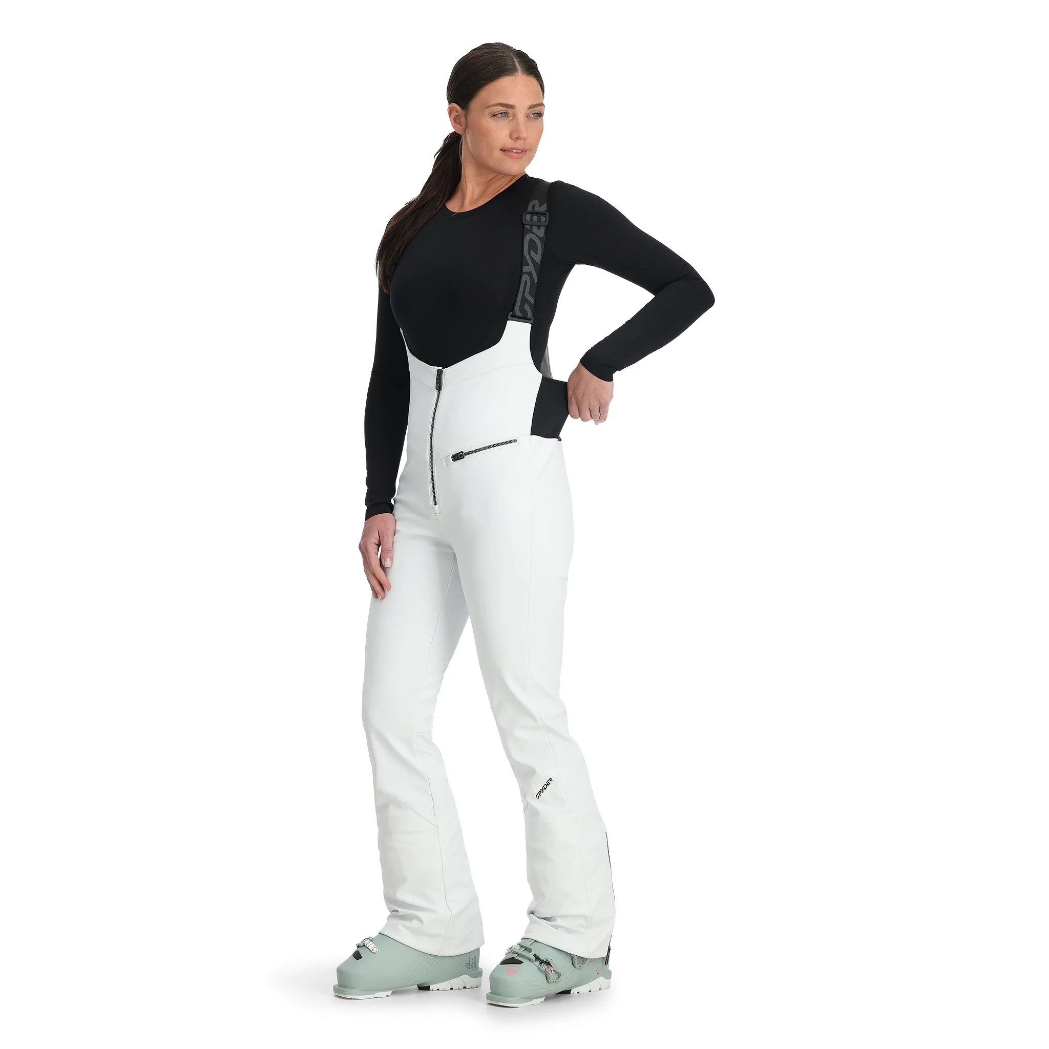 Spyder Women's Strutt Bibs - White - Image 2