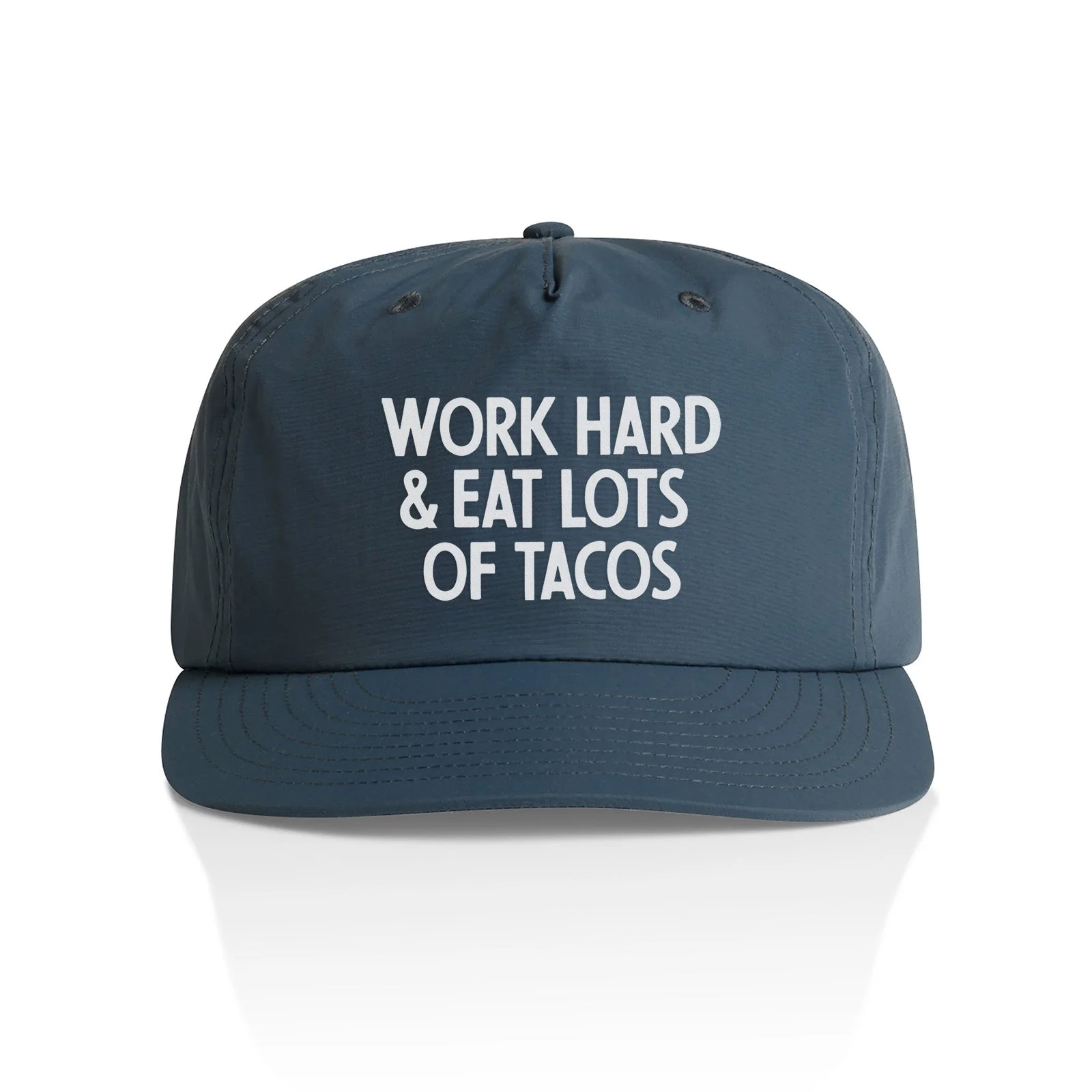 Frankie Jean Work Hard & Eat Tacos Nylon Snapback