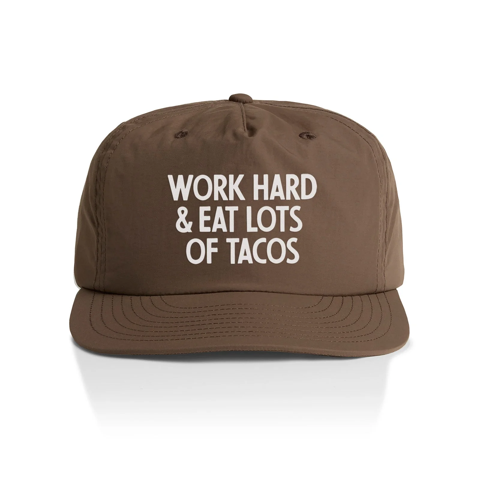 Frankie Jean Work Hard & Eat Tacos Nylon Snapback - Image 2