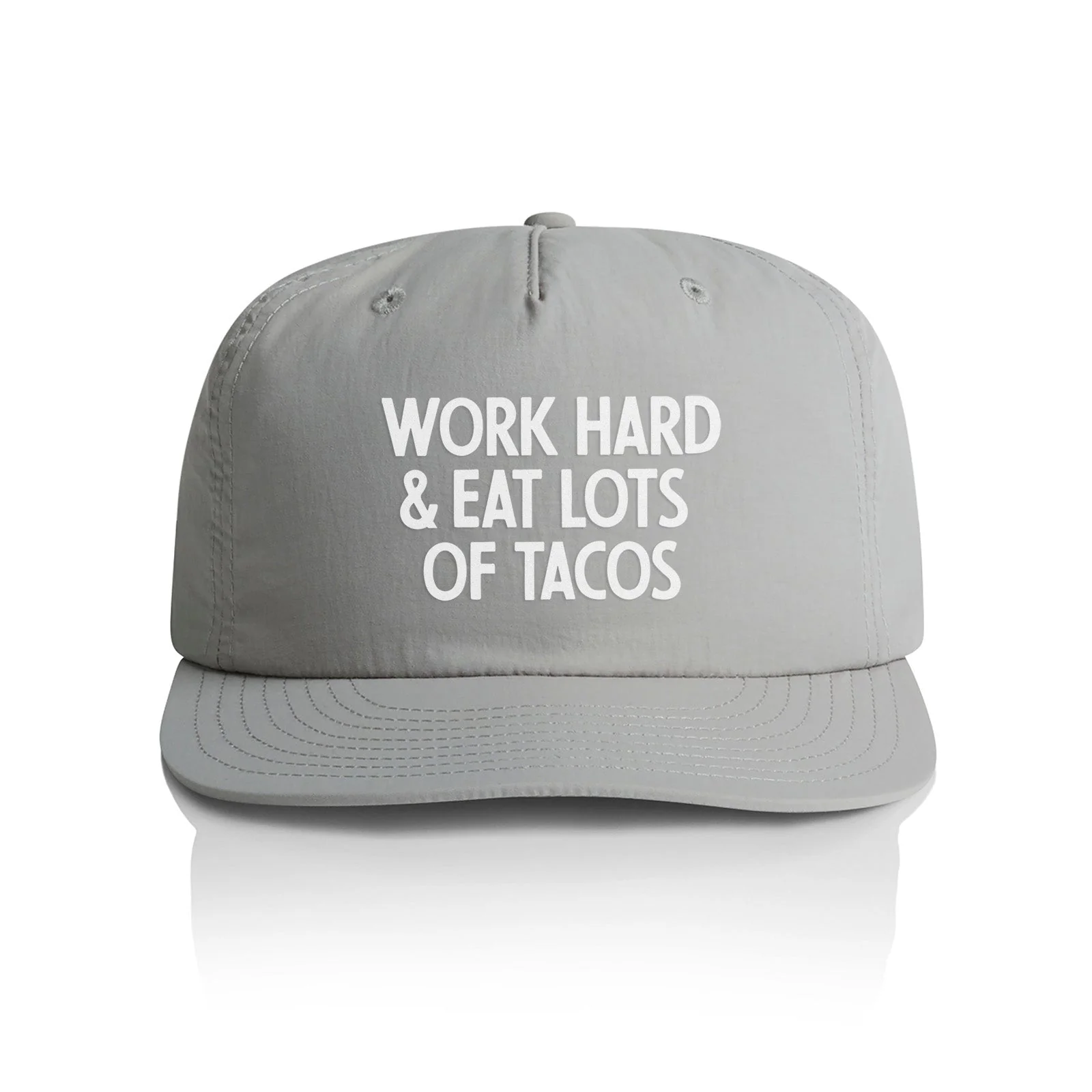 Frankie Jean Work Hard & Eat Tacos Nylon Snapback - Image 4