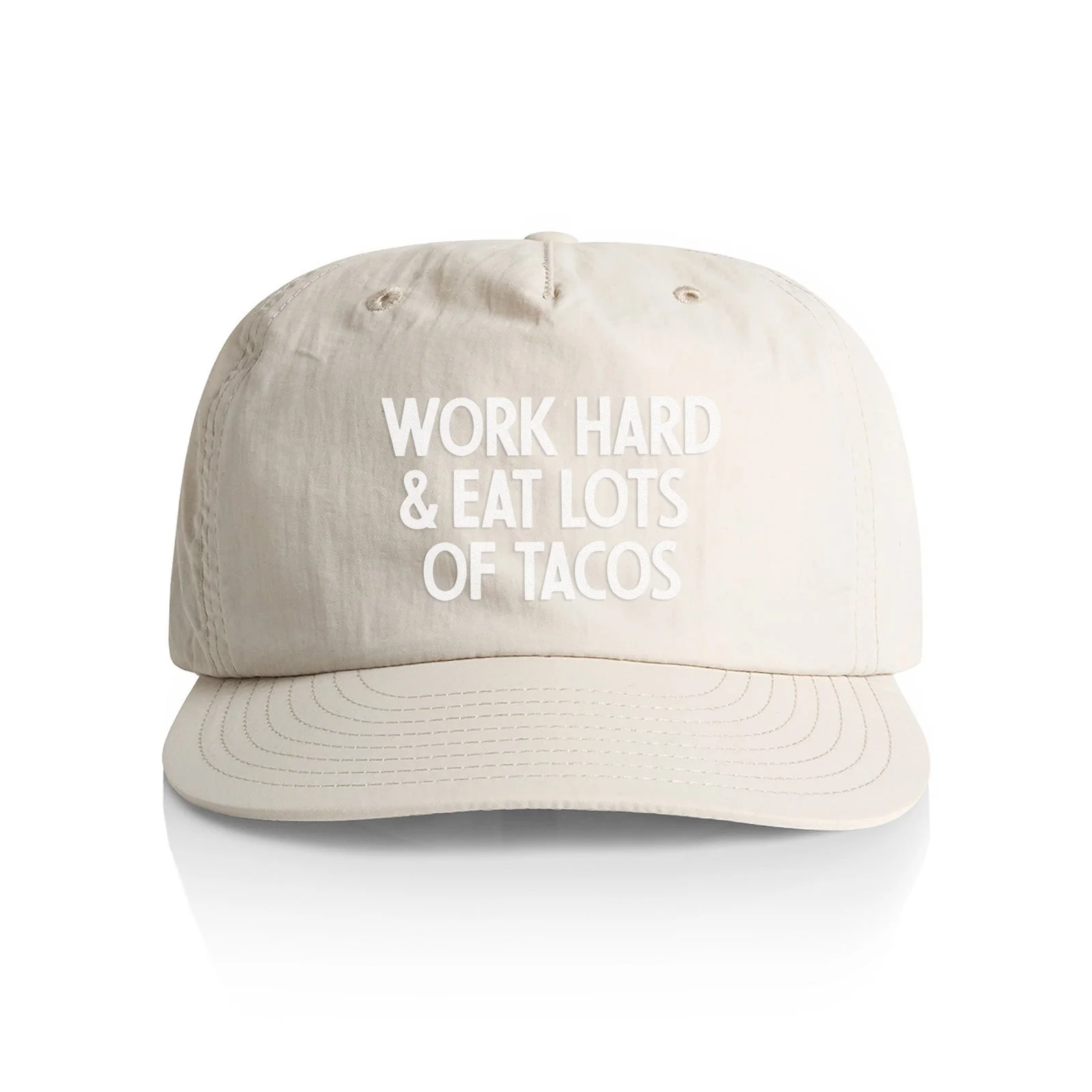 Frankie Jean Work Hard & Eat Tacos Nylon Snapback - Image 5