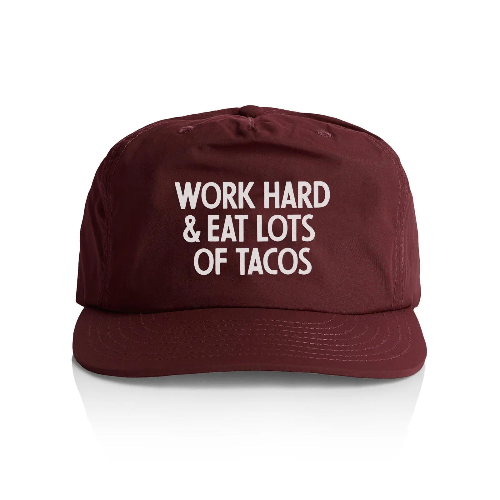 Frankie Jean Work Hard & Eat Tacos Nylon Snapback - Image 7