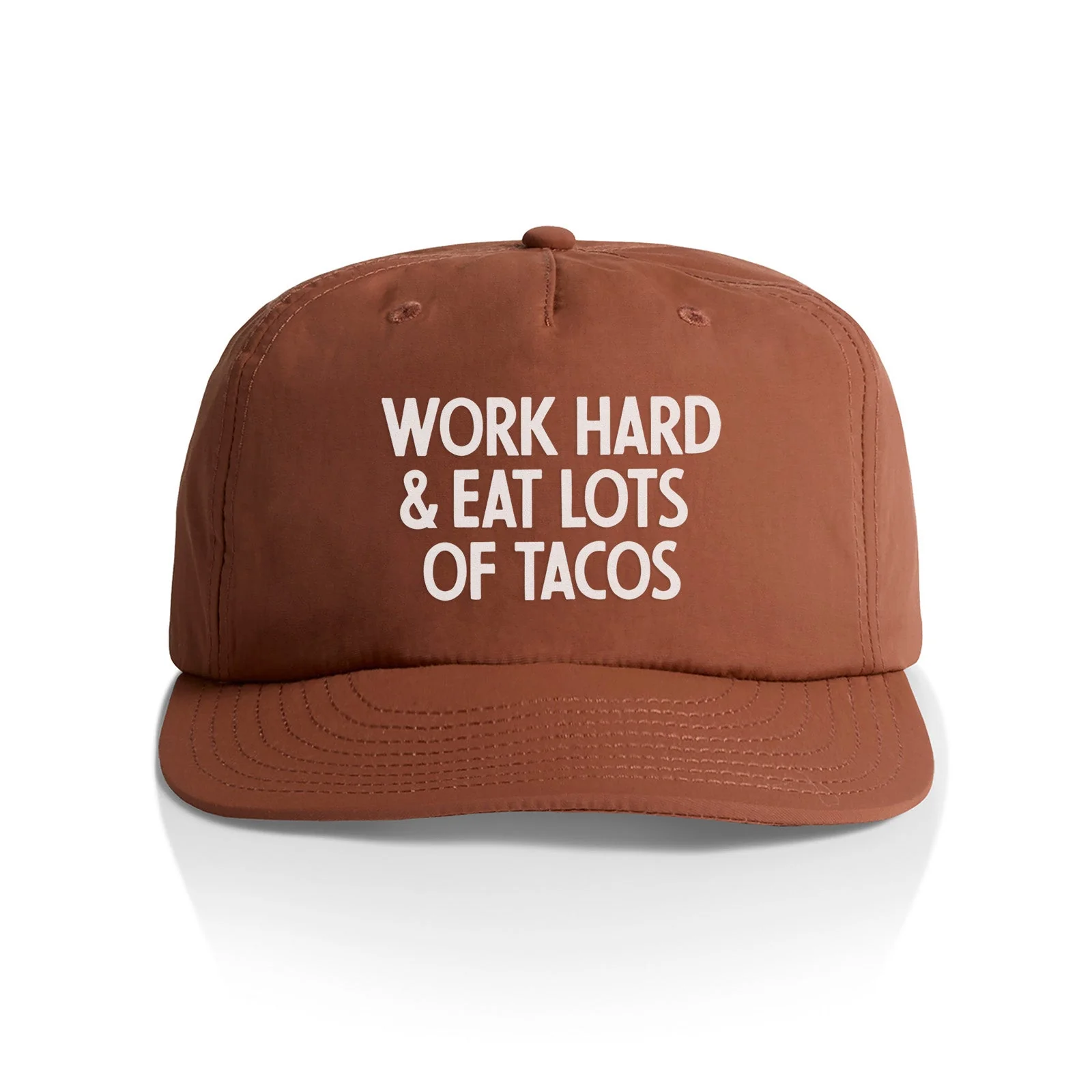 Frankie Jean Work Hard & Eat Tacos Nylon Snapback - Image 8