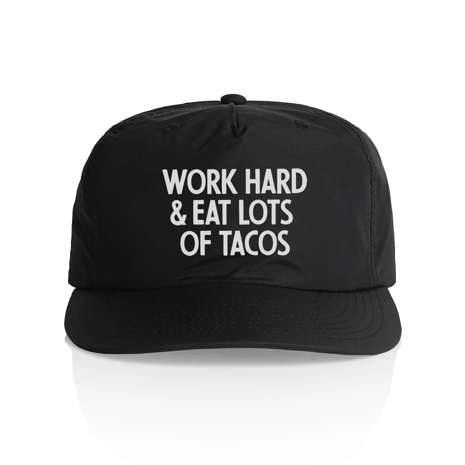 Frankie Jean Work Hard & Eat Tacos Nylon Snapback - Image 9