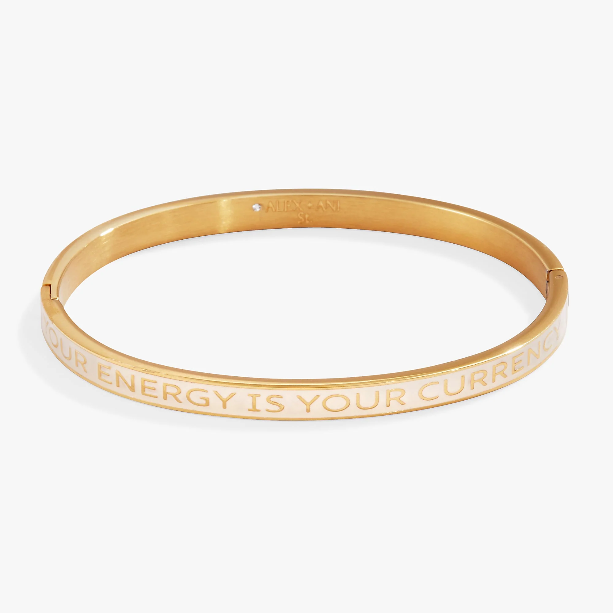 'Your Energy Is Your Currency' Hinge Bangle - Image 3
